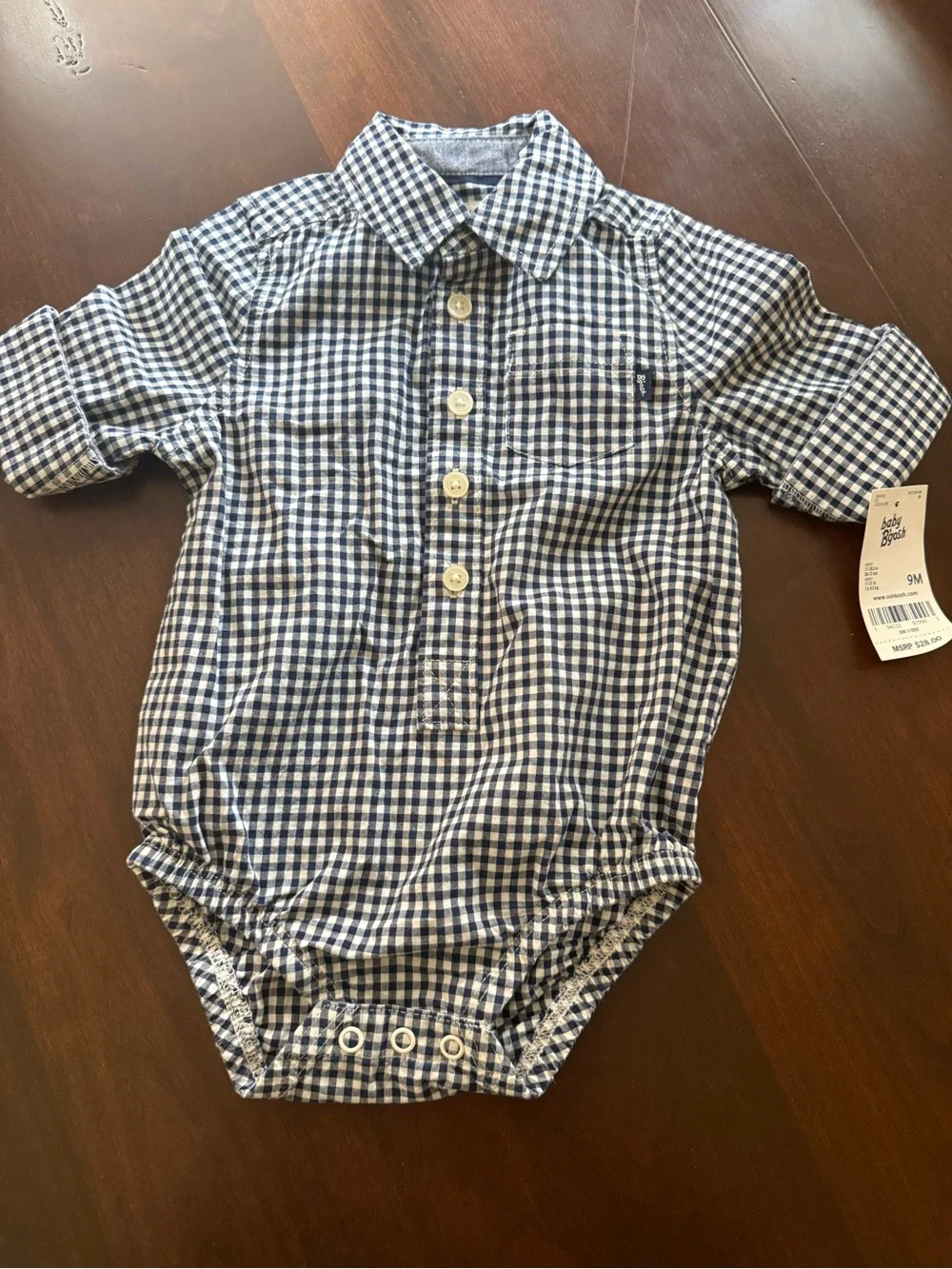 Baby Boy 9M ‎baby bgosh one piece button up shirts